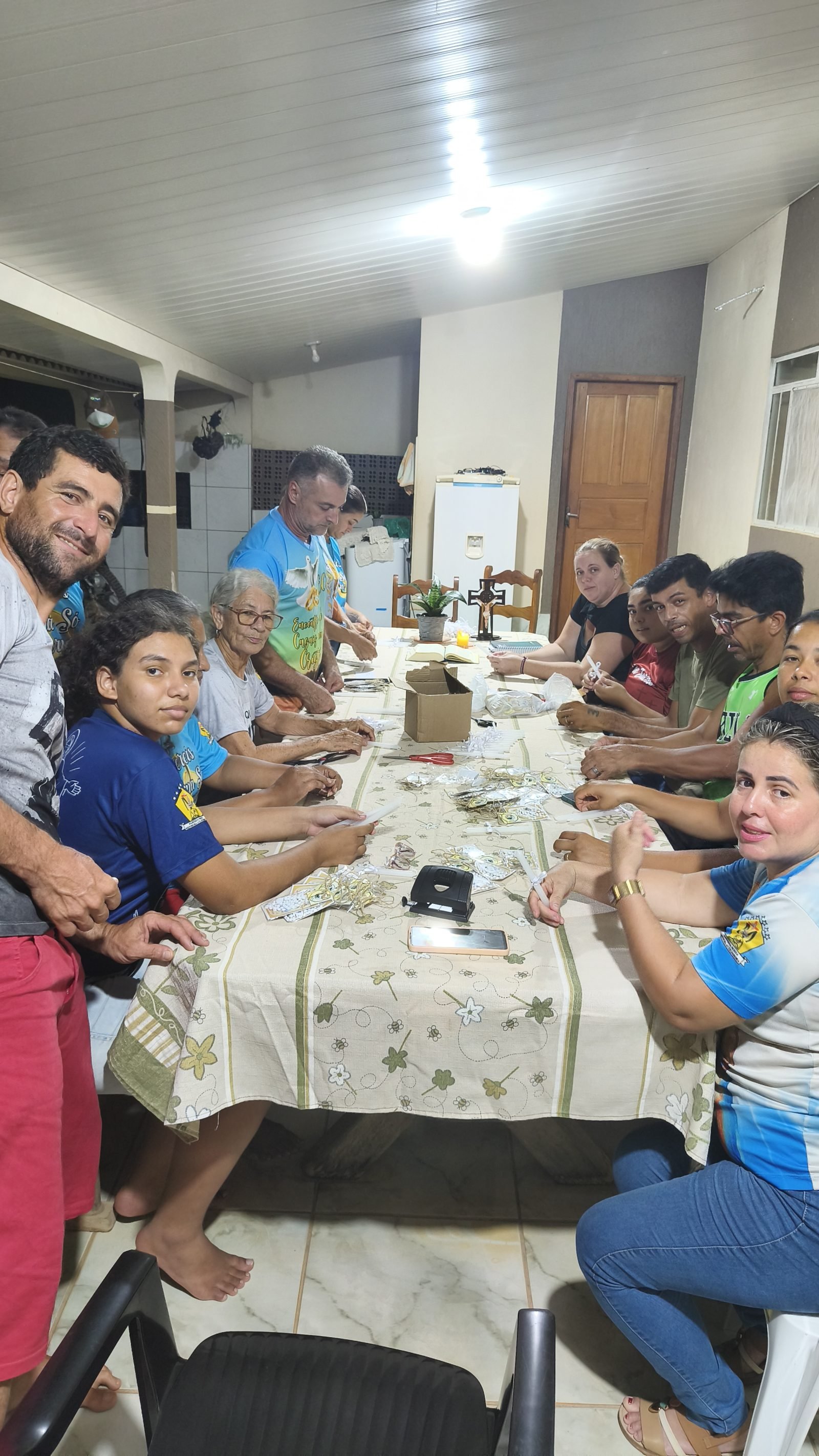 Equipe em reunião.
